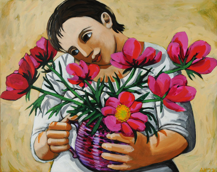 Anita Klein, Peonies, 2022
