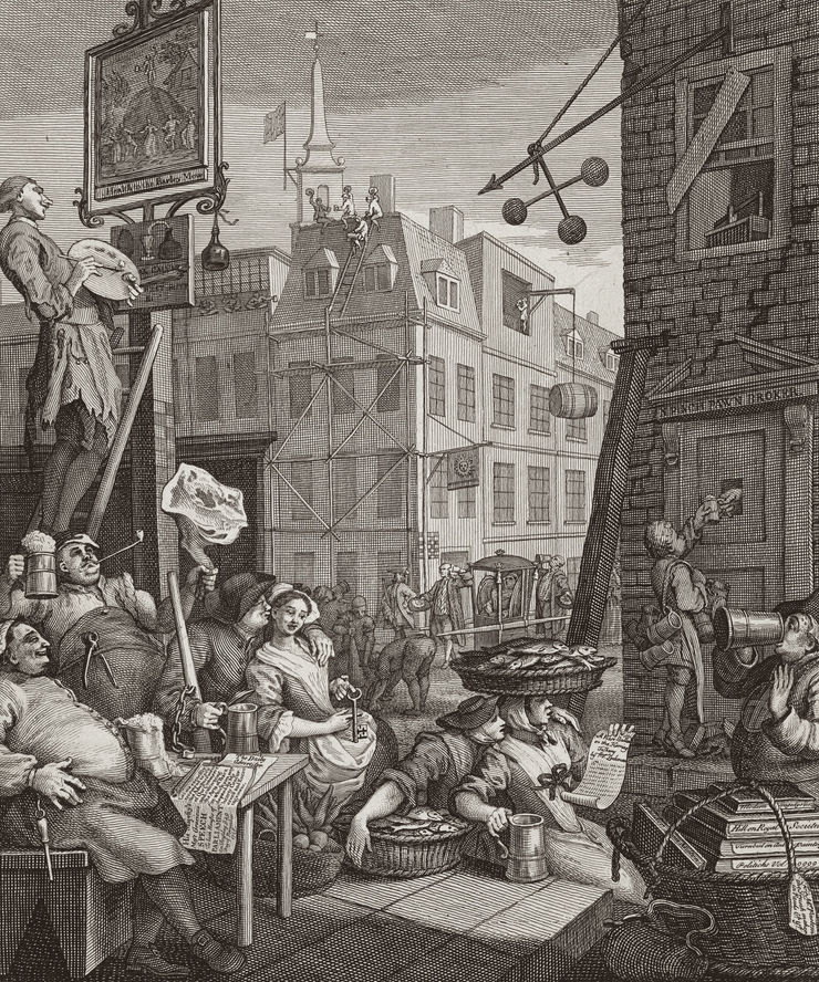William Hogarth Beer Street, 1751