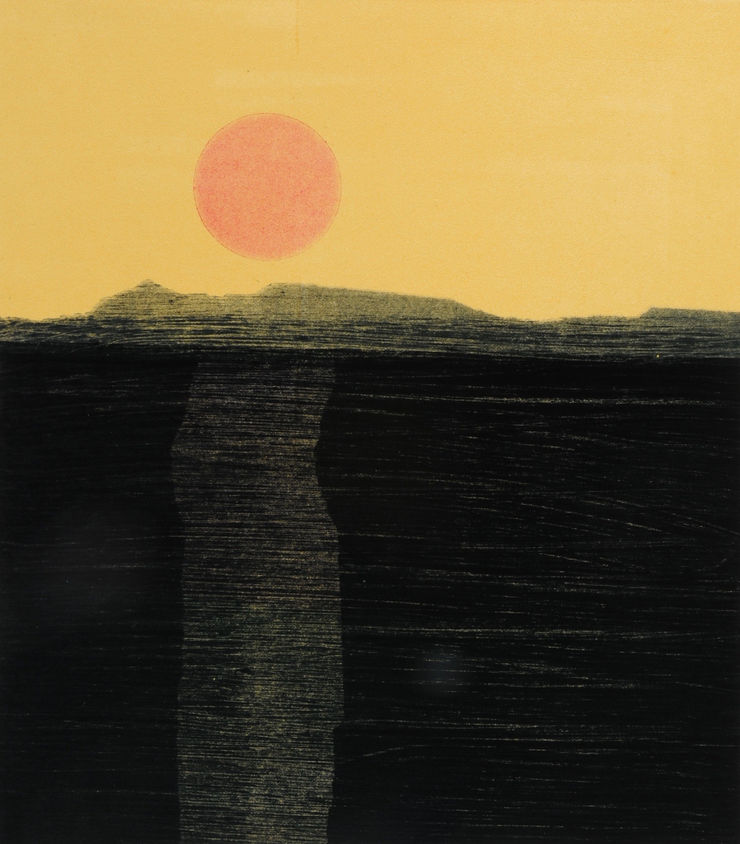Nigel Swift, Orange Moon, 2019