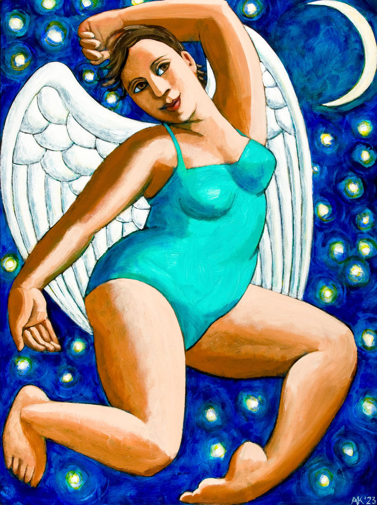 Anita Klein Angel with Winter Sky, 2023