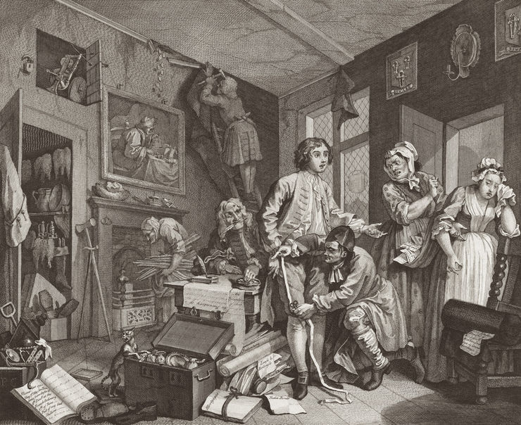 William Hogarth A Rake's Progress, Plate 1, 1735