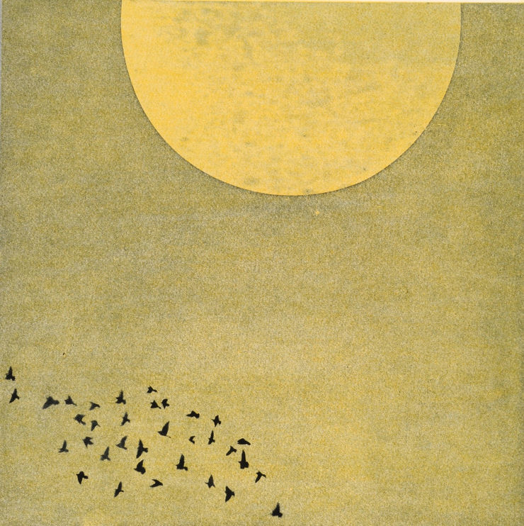 Nigel Swift Moon and Birds, 2021