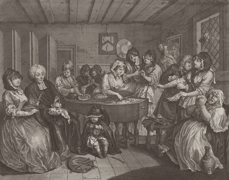 William Hogarth A Harlot's Progress, Plate 6, 1732