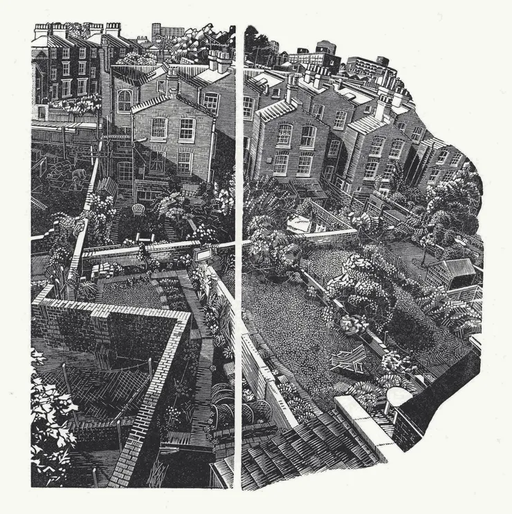 Anne Desmet, London Gardens - diptych, 2025