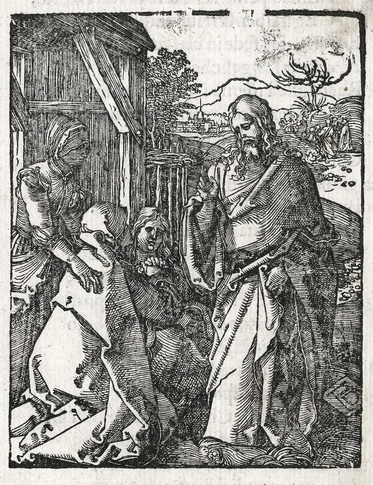 Albrecht Dürer, Christ Taking Leave of His Mother, 1508-11
