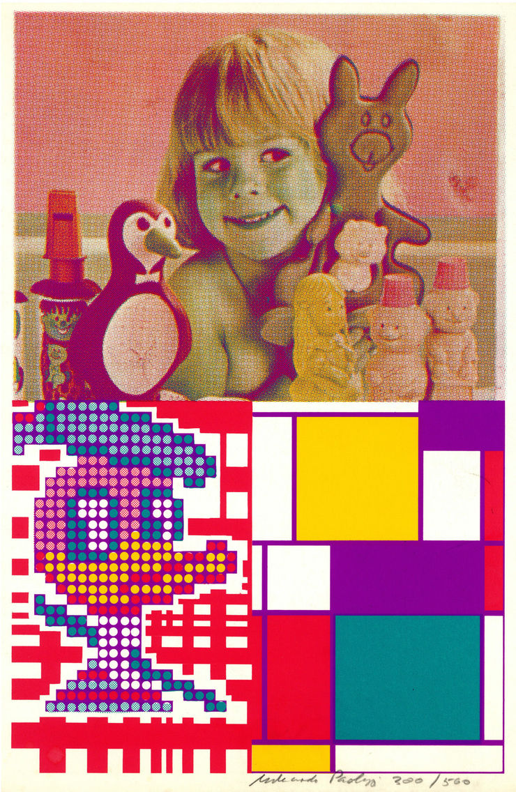 Eduardo Paolozzi Donald Duck Meets Mondrian (from Moonstrips Empire News), 1967