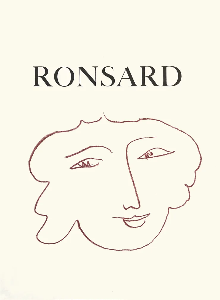 Henri Matisse, Cover Page. Florilège des Amours de Ronsard , 1948
