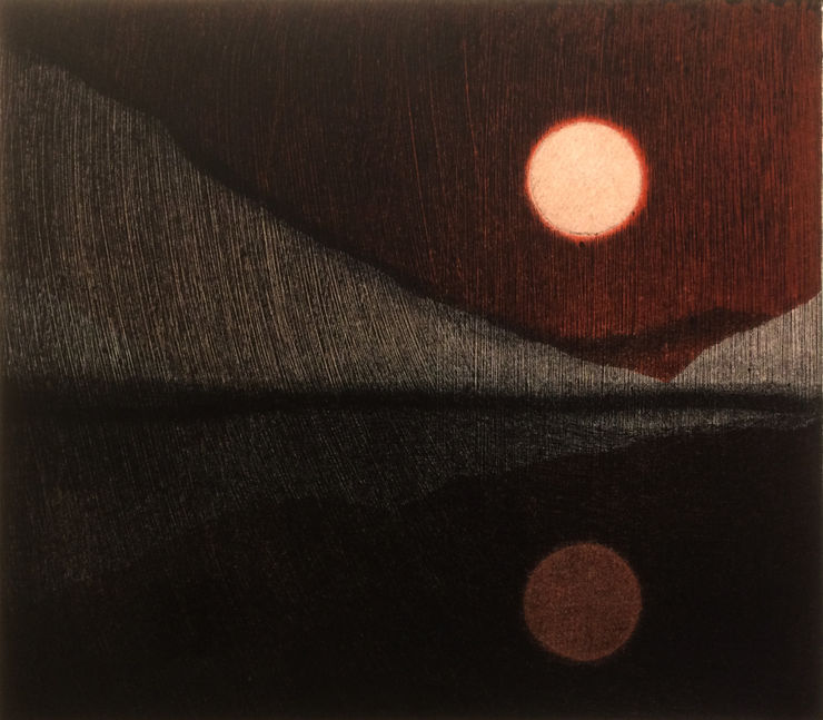 Nigel Swift, (Perfect Calm) Two Moons, 2018
