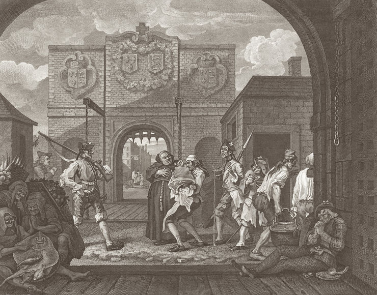 William Hogarth O, the Roast Beef of Old England - The Gate of Calais, 1749