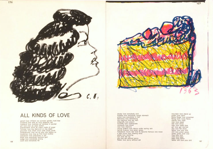 Summer Auction 2021, LOT 146: Claes Oldenburg - All Kinds of Love (from 1 Cent Life), 1964