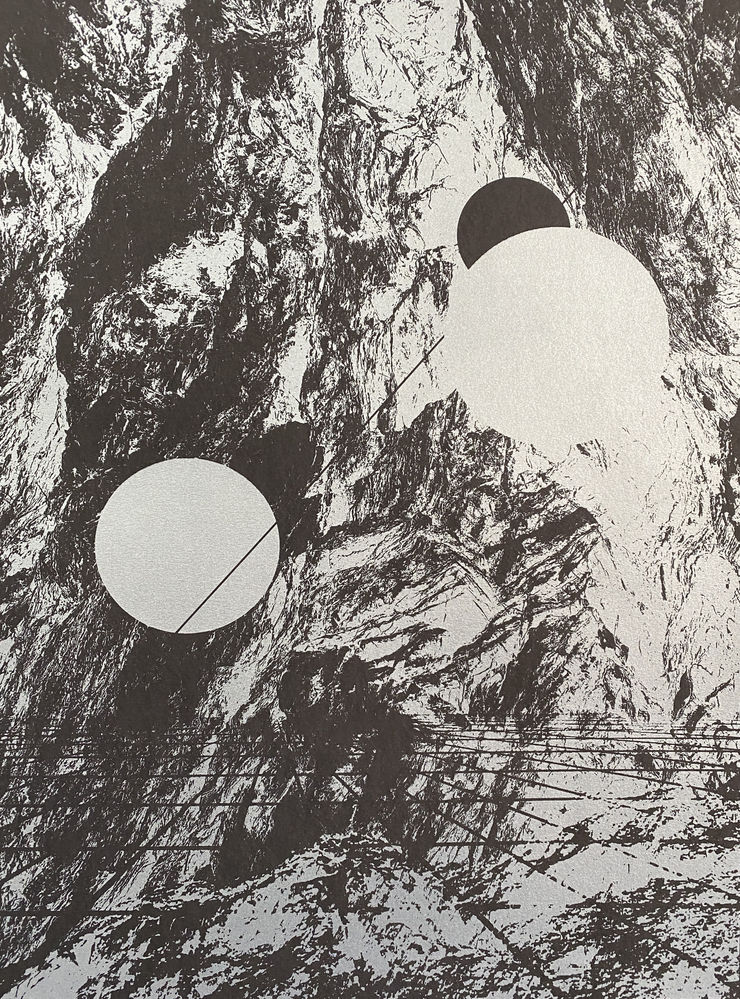 Rebecca Holmes, Floating Points (Silver Inverse), 2021