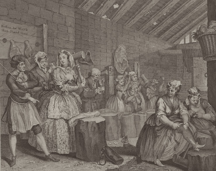 William Hogarth A Harlot's Progress, Plate 4, 1732