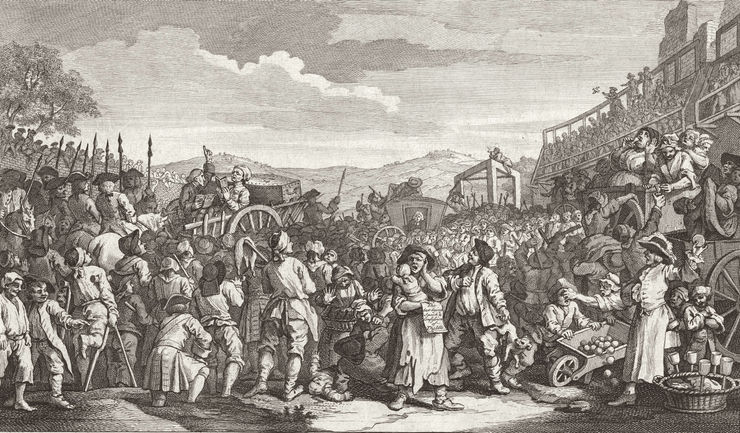 William Hogarth The Idle 'Prentice Executed at Tyburn, 1747