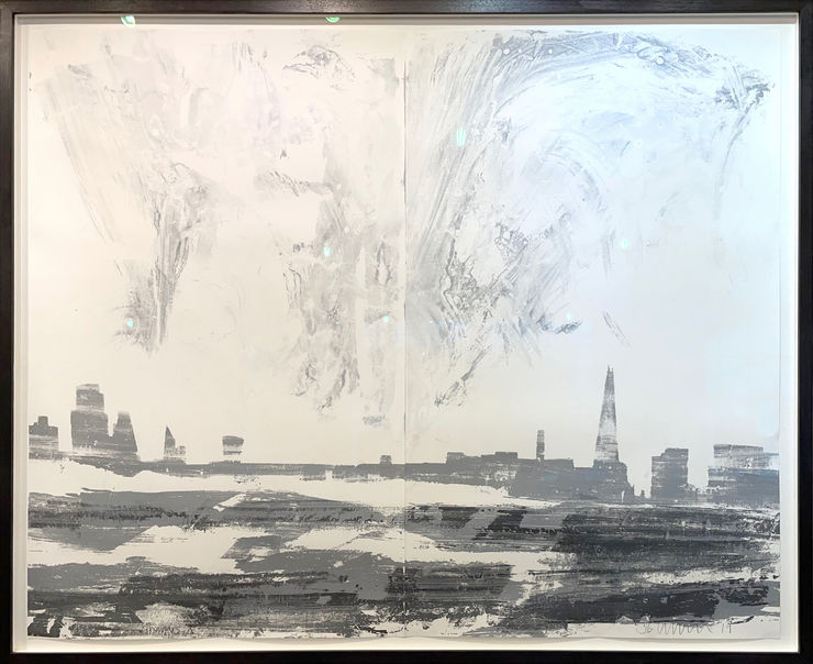Dulwich College Secret Bid Auction 2024, LOT 73: Jason Hicklin - Thames X (Diptych), 2019