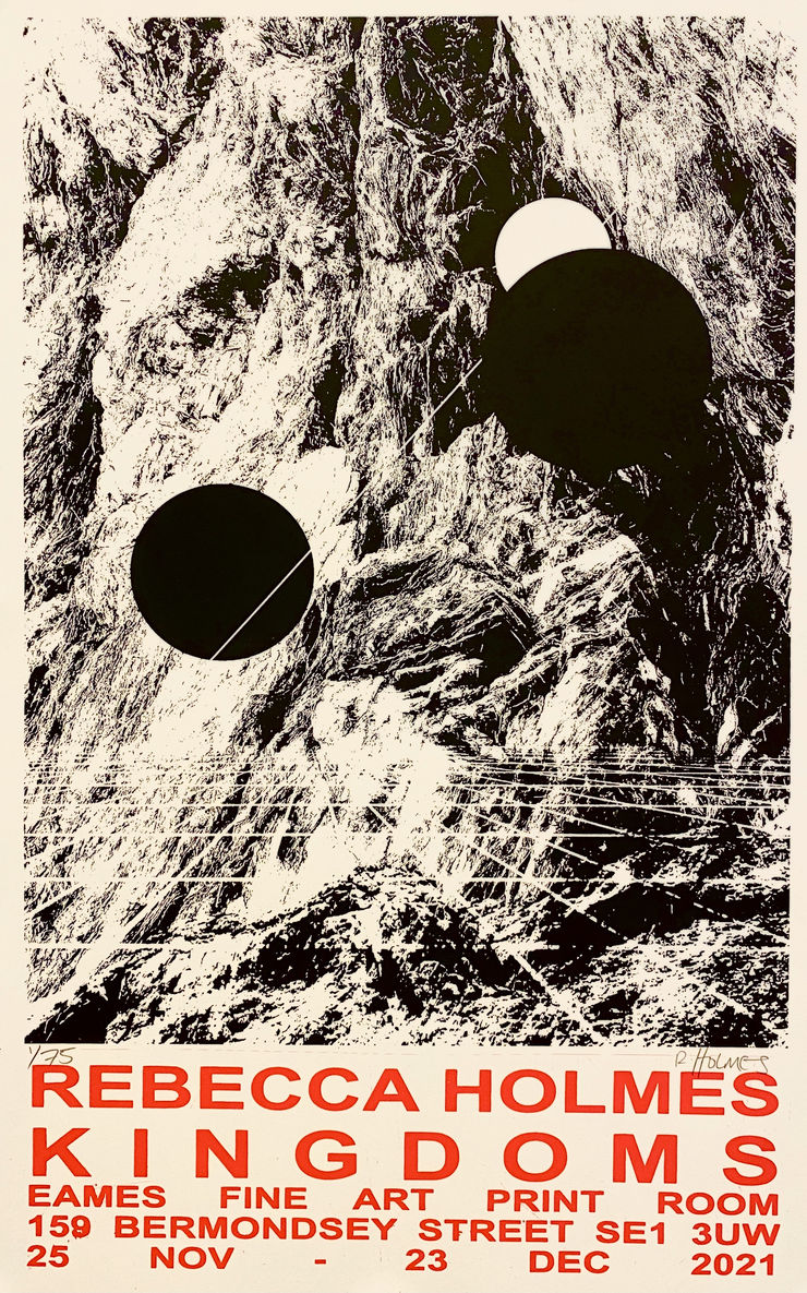 Rebecca Holmes, Floating Points Exhibition Poster, 2021