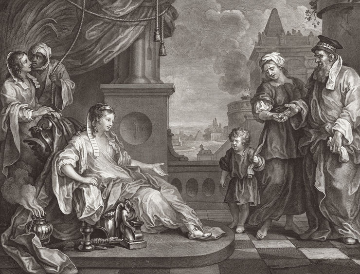 William Hogarth Moses Brought to Pharaoh's Daughter (Exodus 2:10), 1752