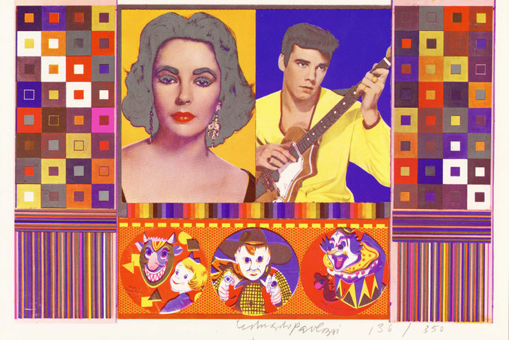 Eduardo Paolozzi, An Empire of Silly Statistics...A Fake War for Public Relations, 1965-70