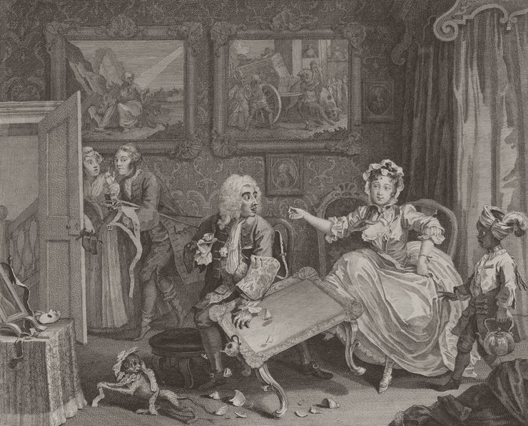 William Hogarth A Harlot's Progress, Plate 2, 1732
