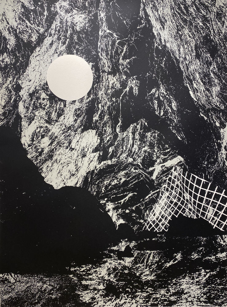 Rebecca Holmes, Crystal Cove (Black & Silver) , 2021