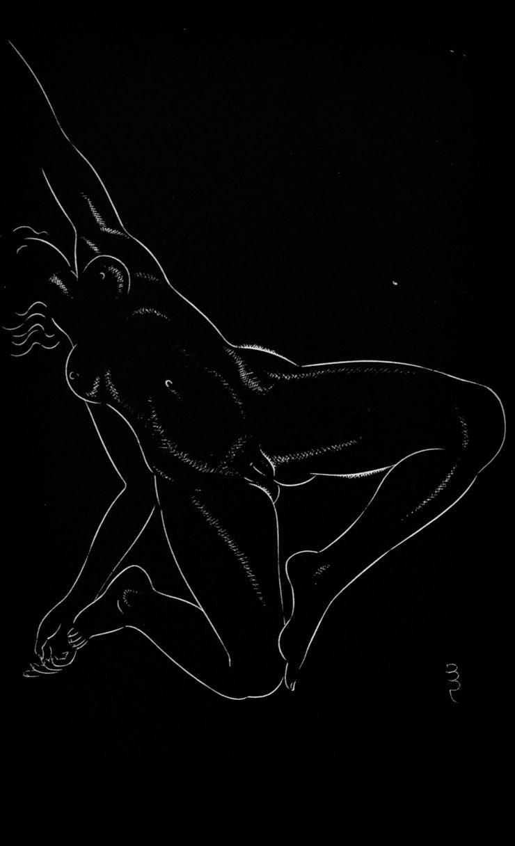 Eric Gill, Block VII (From '25 Nudes'), 1938