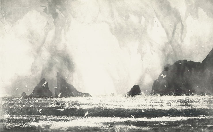 Norman Ackroyd, St. Kilda - Morning, 2019