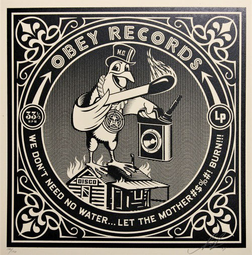 Shepard Fairey Let it Burn, 2011