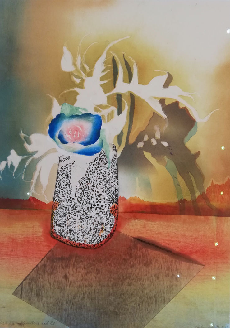 Sophie Layton, Still Life - Blue Rose & Pot, 2019