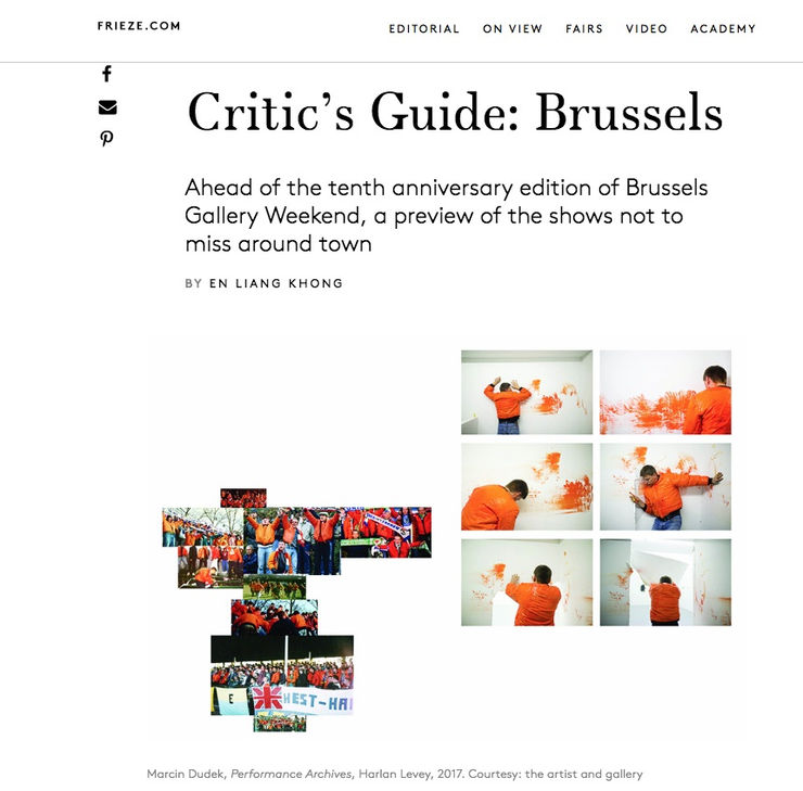 Marcin Dudek in Frieze Critic's Guide