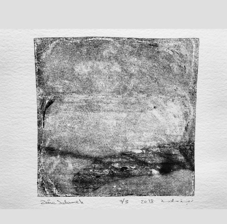 Zeina Salameh Baghdad Train Station, 2018 Etching, aquatint, and dry point on paper 10 x 10 cm 4 x 4 in