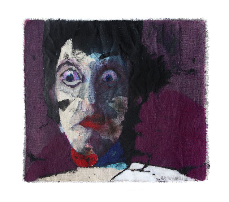 Rabee Kiwan Untitled, 2022 Mixed media on canvas 30 x 26 cm 11 3/4 x 10 1/4 in