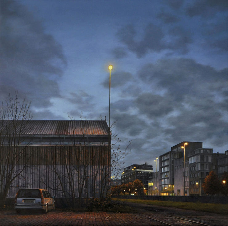 Dimitri Desiron 2018 Beacon 50 X 50 Cm Olie Op Doek W1000 H1000 1000X989