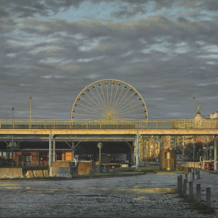 Dimitri Desiron - Yellow - 2017 - olieverf op doek - 60 x 60 cm