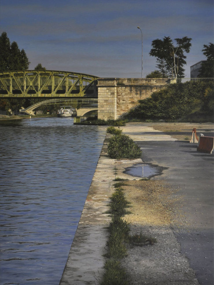 Dimitri Desiron - Canal - 2018 - olieverf op doek - 80 x 60 cm