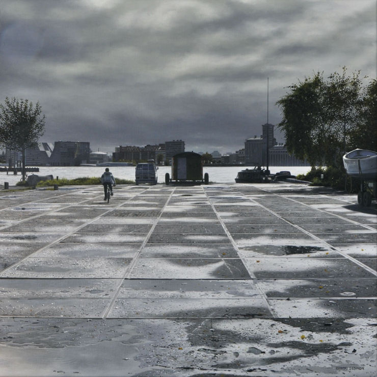 Dimitri Desiron - Esplanade - 2018 - olie op doek - 60 x 60 cm