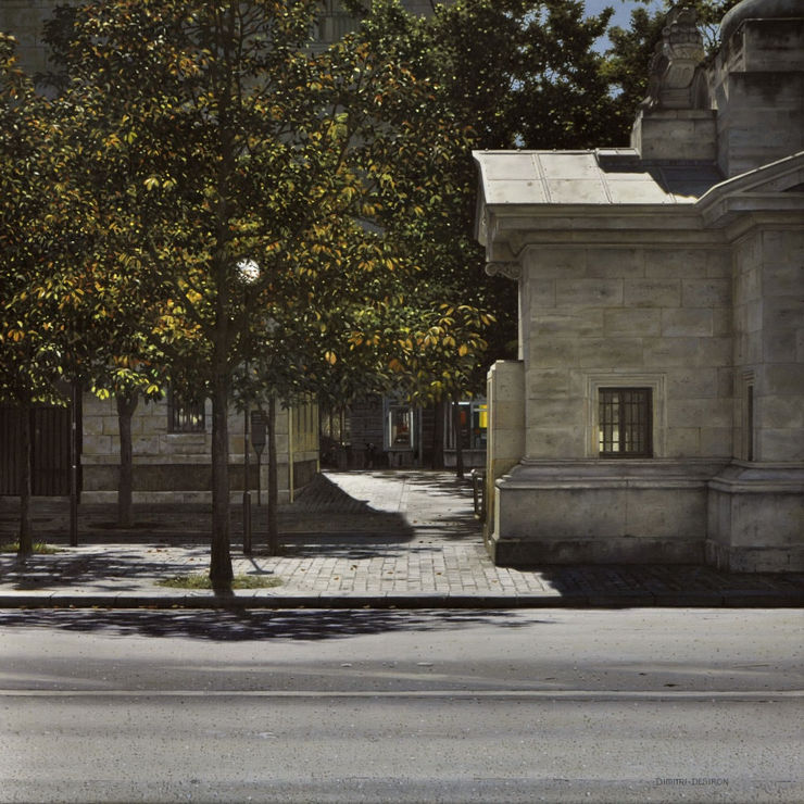 Dimitri Desiron - Pavilion - 2018 - olieverf op doek - 50 x 50 cm