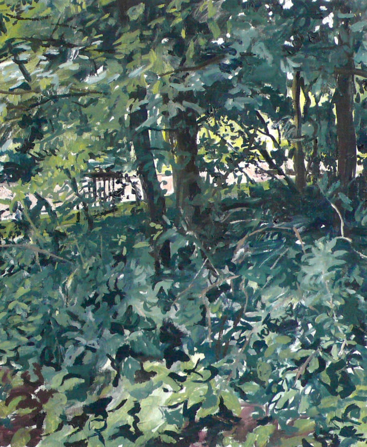 Jim Harris - Amstelpark - 2017 - olieverf op doek - 50 x 50 cm