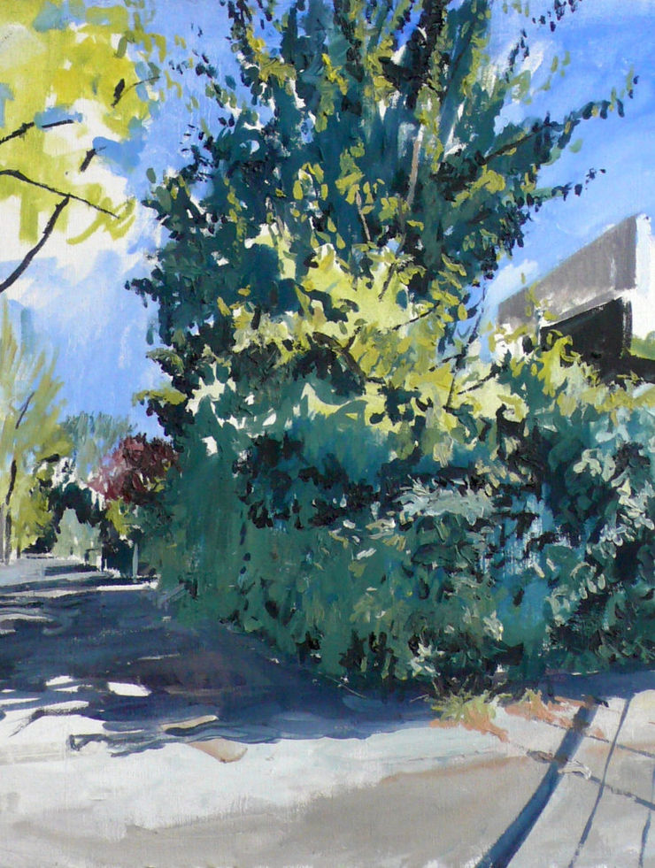 Jim Harris - Rivierenbuurt - Olieverf op doek - 55 x 50 cm