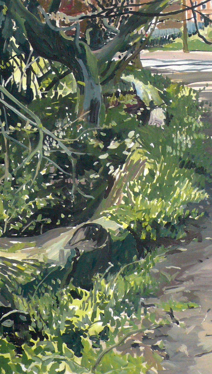 Jim Harris - Vondelpark - 2017 - olieverf op paneel - 60 x 40 cm