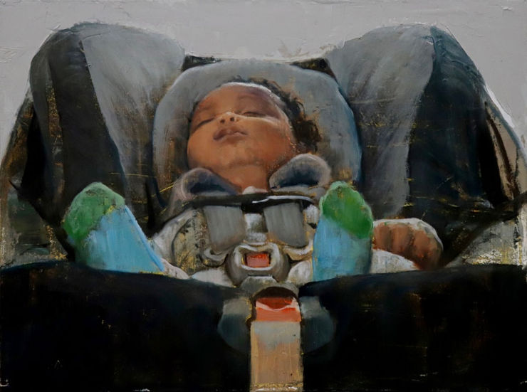 Nicolas Sanchez - Hopper - 2017 - olieverf op doek - 30 x 40 cm