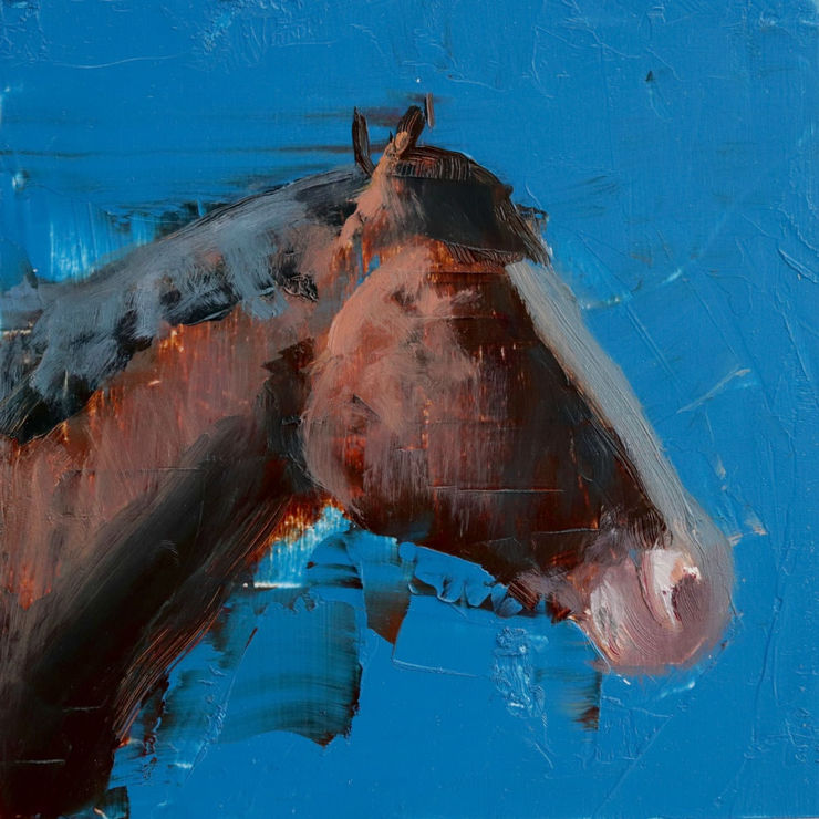 Nicolas Sanchez - Jealous love - 2017 - olieverf op paneel - 15 x 15 cm