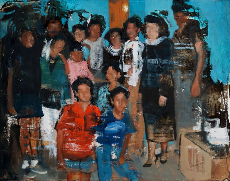 Nicolas Sanchez - La Sala - 2017 - olieverf op doek - 25 x 30 cm