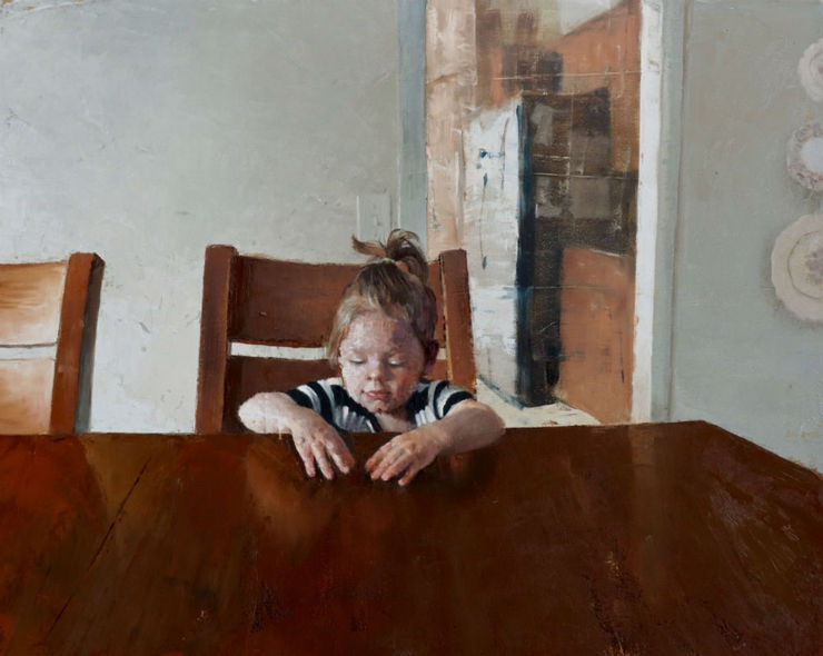 Nicolas Sanchez - Murphie's Table - 2017 - olieverf op doek - 60 x 76 cm