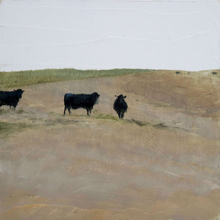 Nicolas Sanchez - Pastures - 2017 - olieverf op paneel - 20 x 20 cm