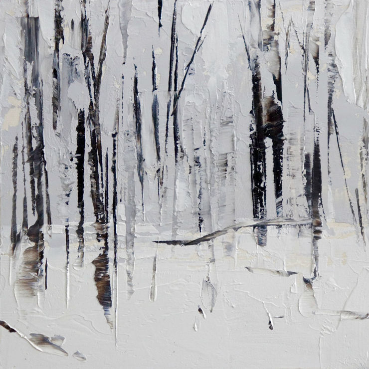 Nicolas Sanchez - Phases (I) - 2017 - olieverf op paneel - 15 x 15 cm