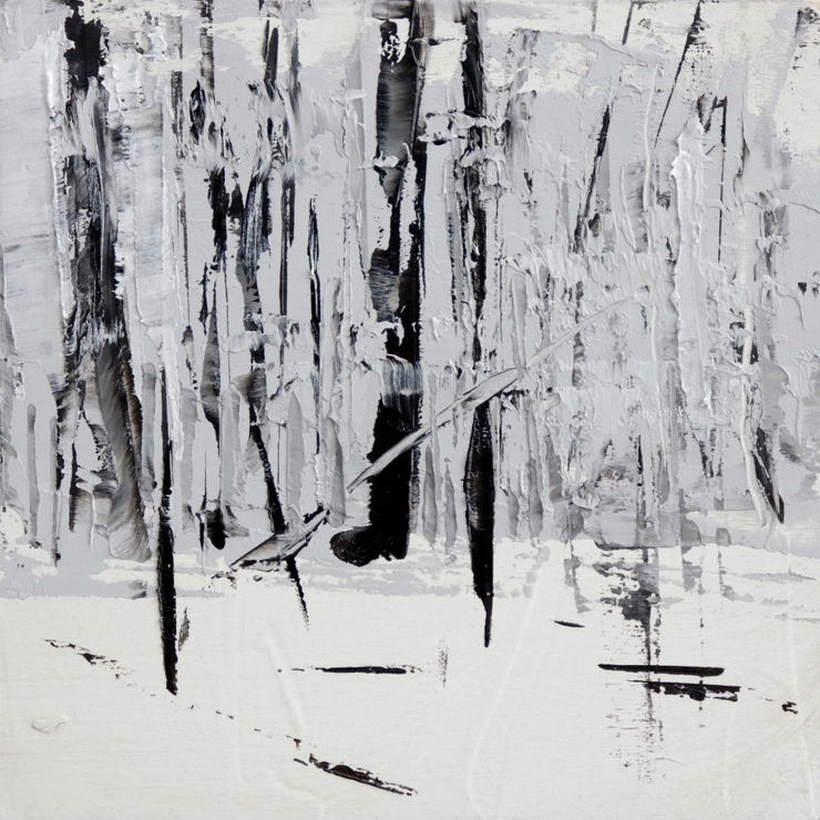 Nicolas Sanchez - Phases (II) - 2017 - olieverf op paneel - 15 x 15 cm