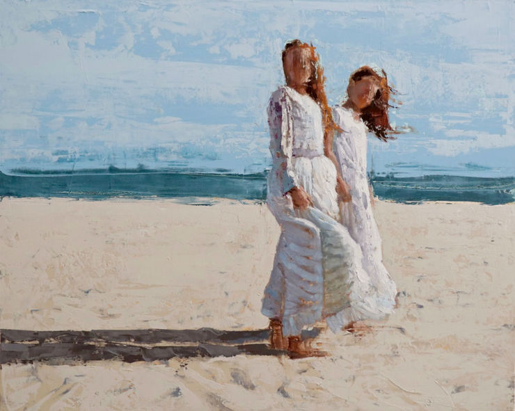 Nicolas Sanchez - Unravel - 2017 - olieverf op doek - 61 x 76 cm