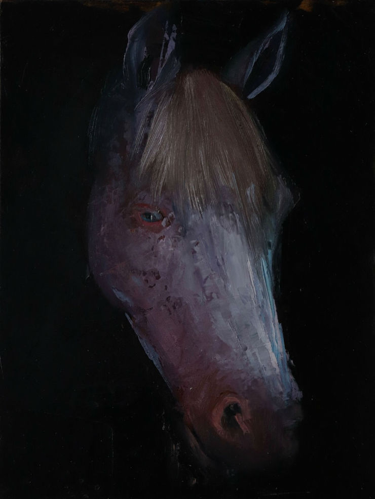 Nicolas Sanchez - Vapor (III) - 2017 - olieverf op paneel - 15 x 20 cm