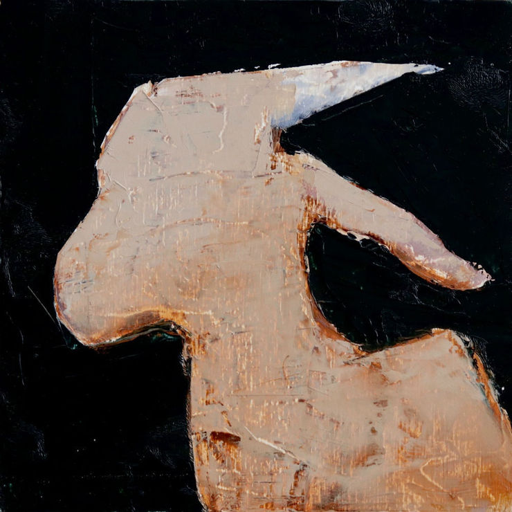 Nicolas Sanchez - Wash out - 2017 - olieverf op paneel - 15 x 15 cm