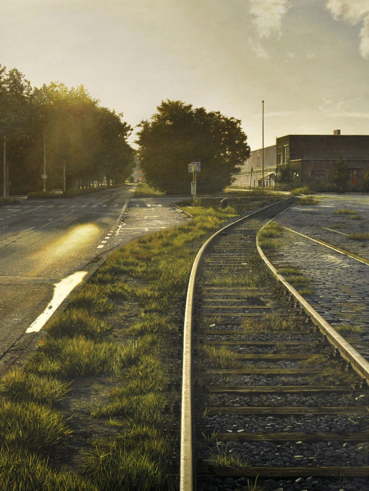 Dimitri Desiron - Sidetrack - 2016 - olieverf op doek - 80 x 60 cm