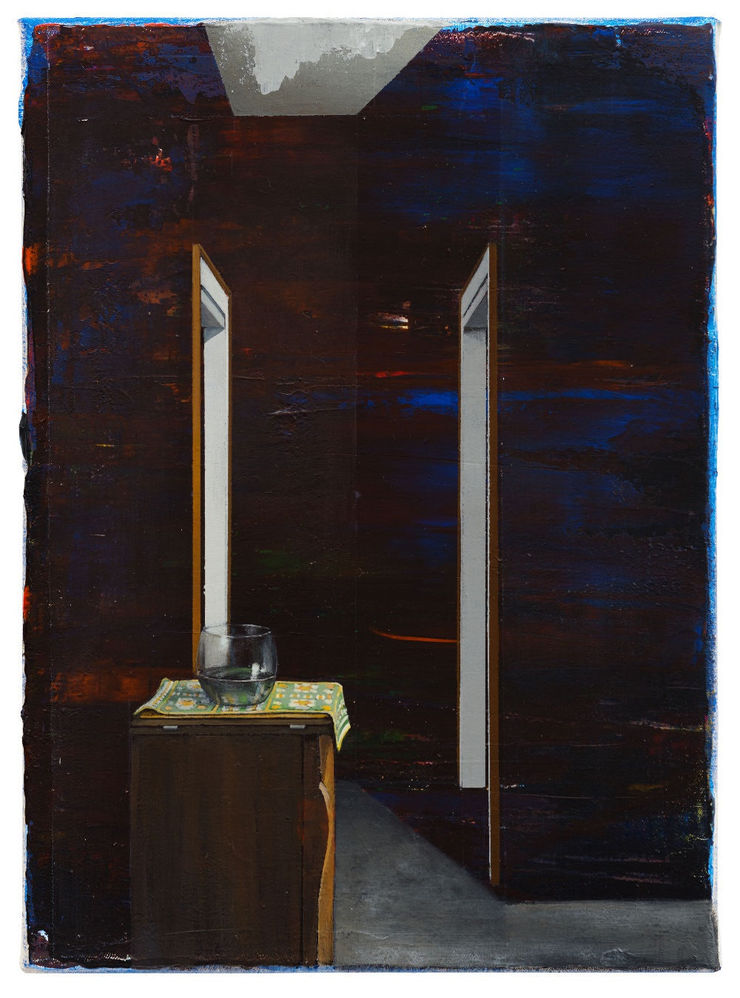 Carlos Sagrera - Leak - 2016 - acrylverf op doek - 33 x 24 cm